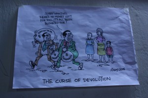 Cartoon on curse of devolution