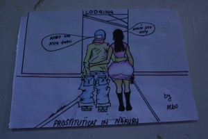 Cartoon on prostitution negotiation