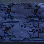 Cartoon on youth fund wait