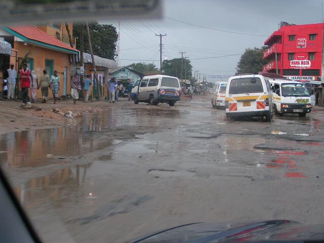 Mombasa Potholed road