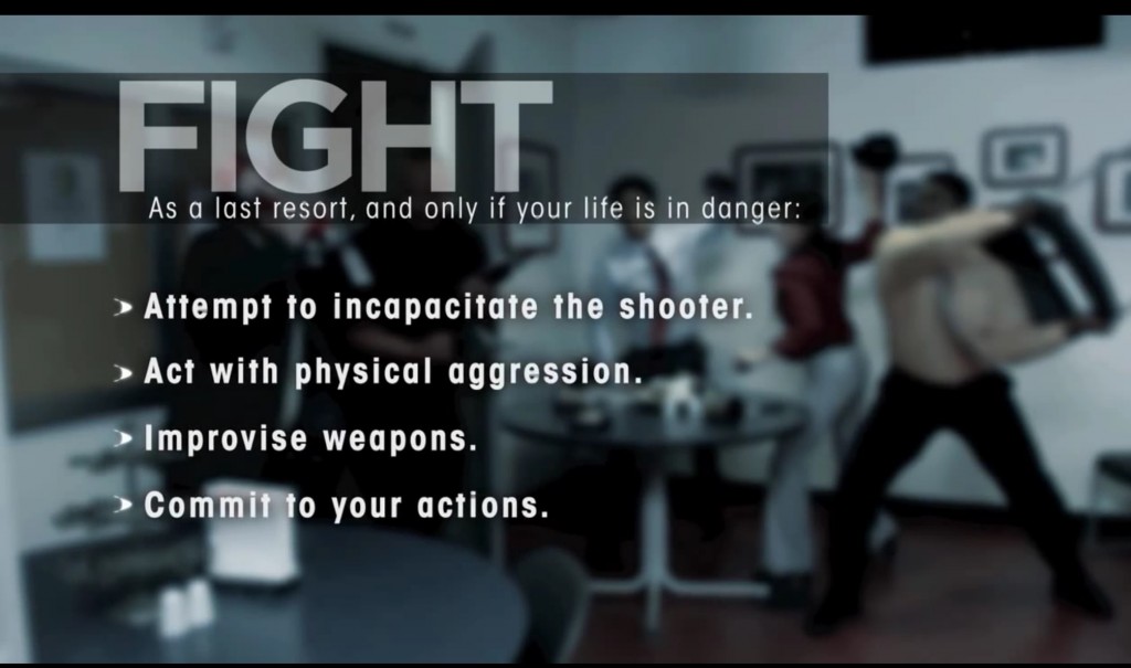 Fight an active shooter