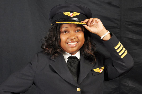 Captain Koki Mutungi. The first female African pilot flying Boeing's Dreamliner. Photo courtesy of Niaje.com 