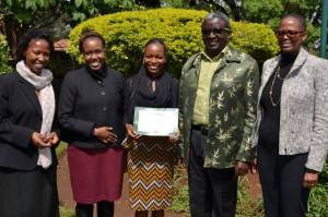 From left-Janet Mawiyoo CEO KCDF, Mwihaki Muraguri-Kimura Senior Associate Director of Rockefeller Foundation Africa Regional Office, Dr. Isaac Kalua Founder and Chairperson of Green Africa Foundation and Wanjira Mathai of Green Belt Movement. PHOTO CREDIT: conservationatheart.wordpress.com