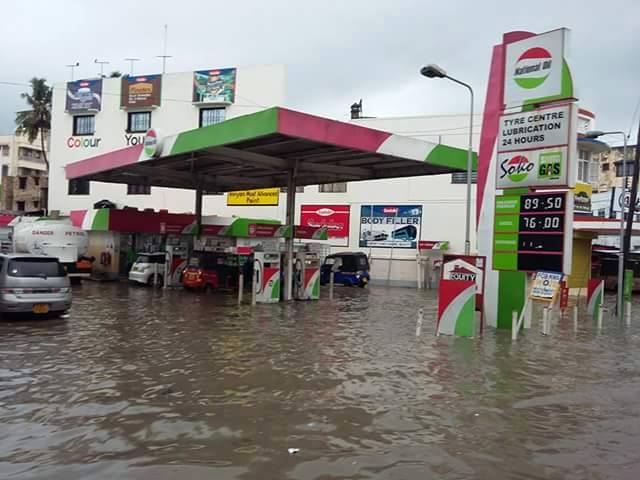 mombasa street flooded