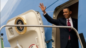 Obama leaves kenya
