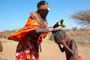 Water is a scarce commodity in Marsabit County. Photo courtesy of blog.cafod.org.uk
