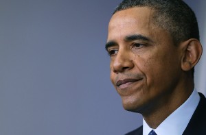 WASHINGTON, DC - MARCH 01: U.S. President Barack Obama speaks to the media after meeting with House Speaker John Boehner at the White House, March 1, 2013 in Washington, DC. President Obama said that no agreement was reached with Republicans to avoid the sequester that will trigger automatic domestic and defense cuts. (Photo by Mark Wilson/Getty Images)